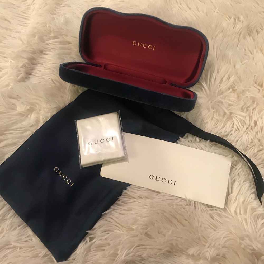 Authentic Velvet Gucci Sunglass Case